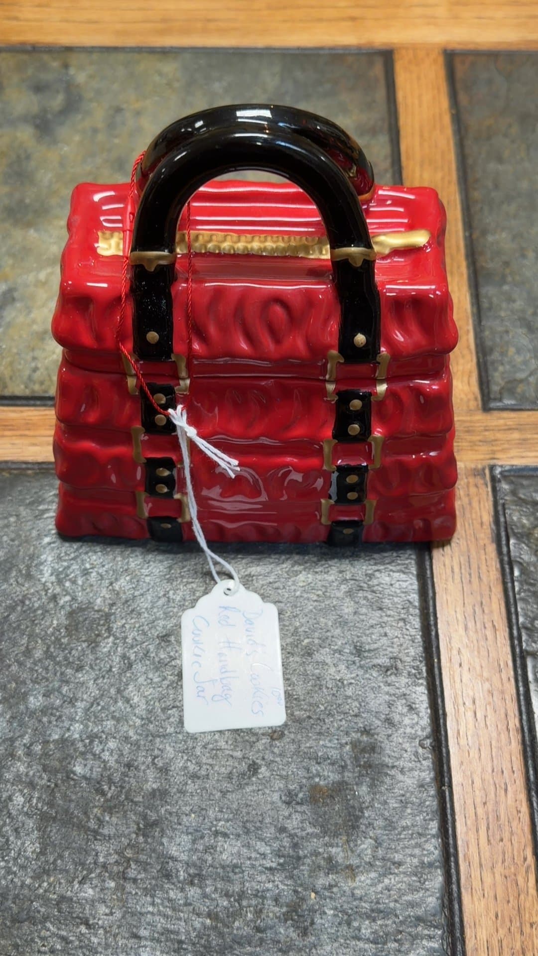 Red Handbag Cookie Jar - Image 1