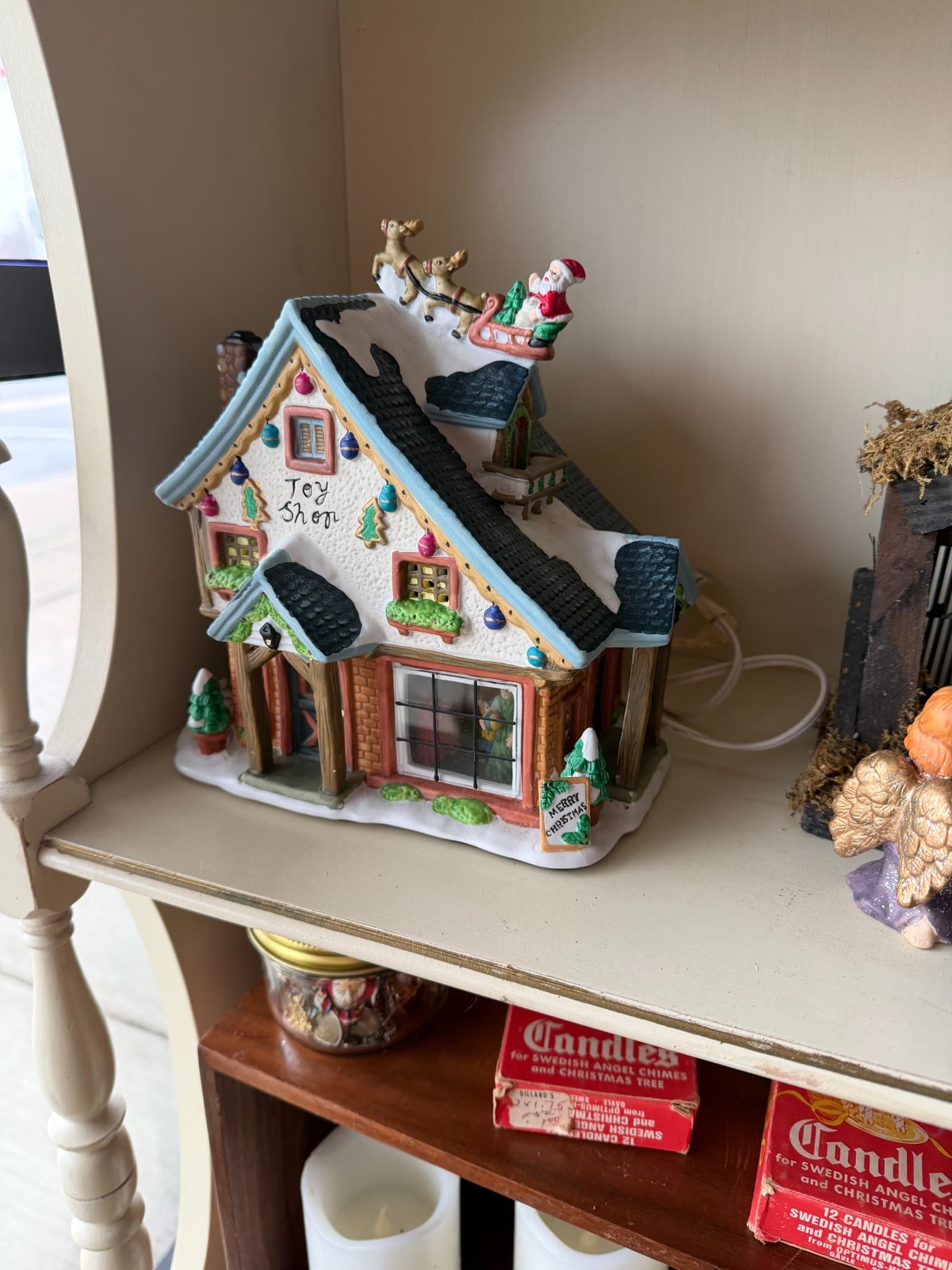 Light-up Christmas Toy Shop Cottage - Image 1