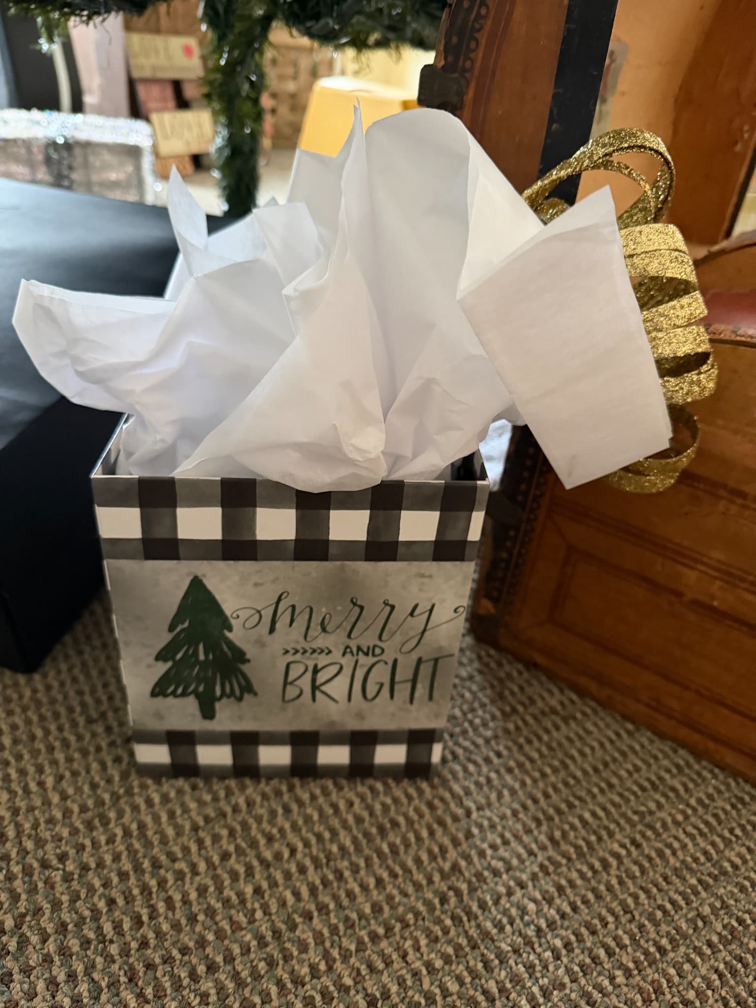 Merry and Bright Gift Bag - Image 1