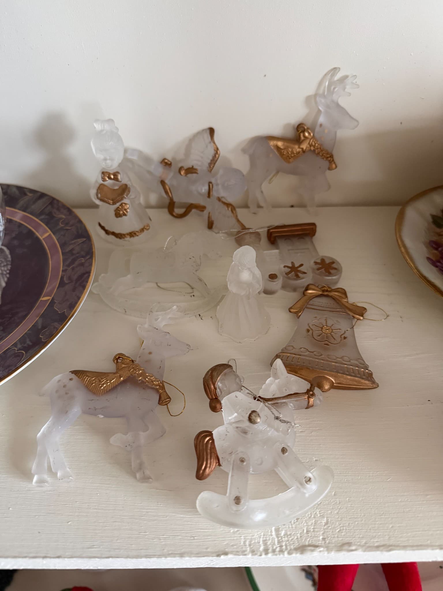 Frosted Glass Christmas Ornaments - Image 1