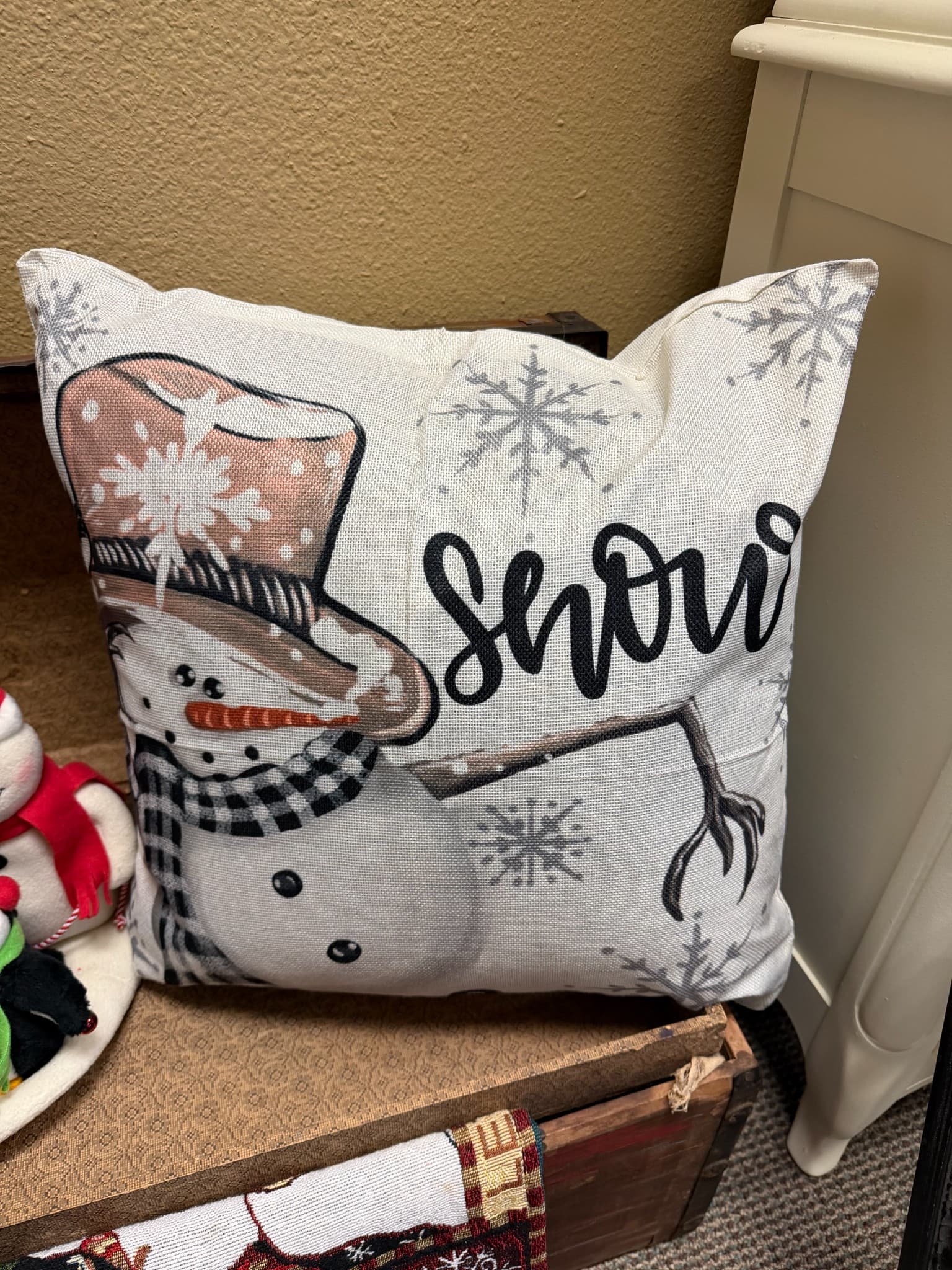 Snowman Decorative Pillow - Image 1