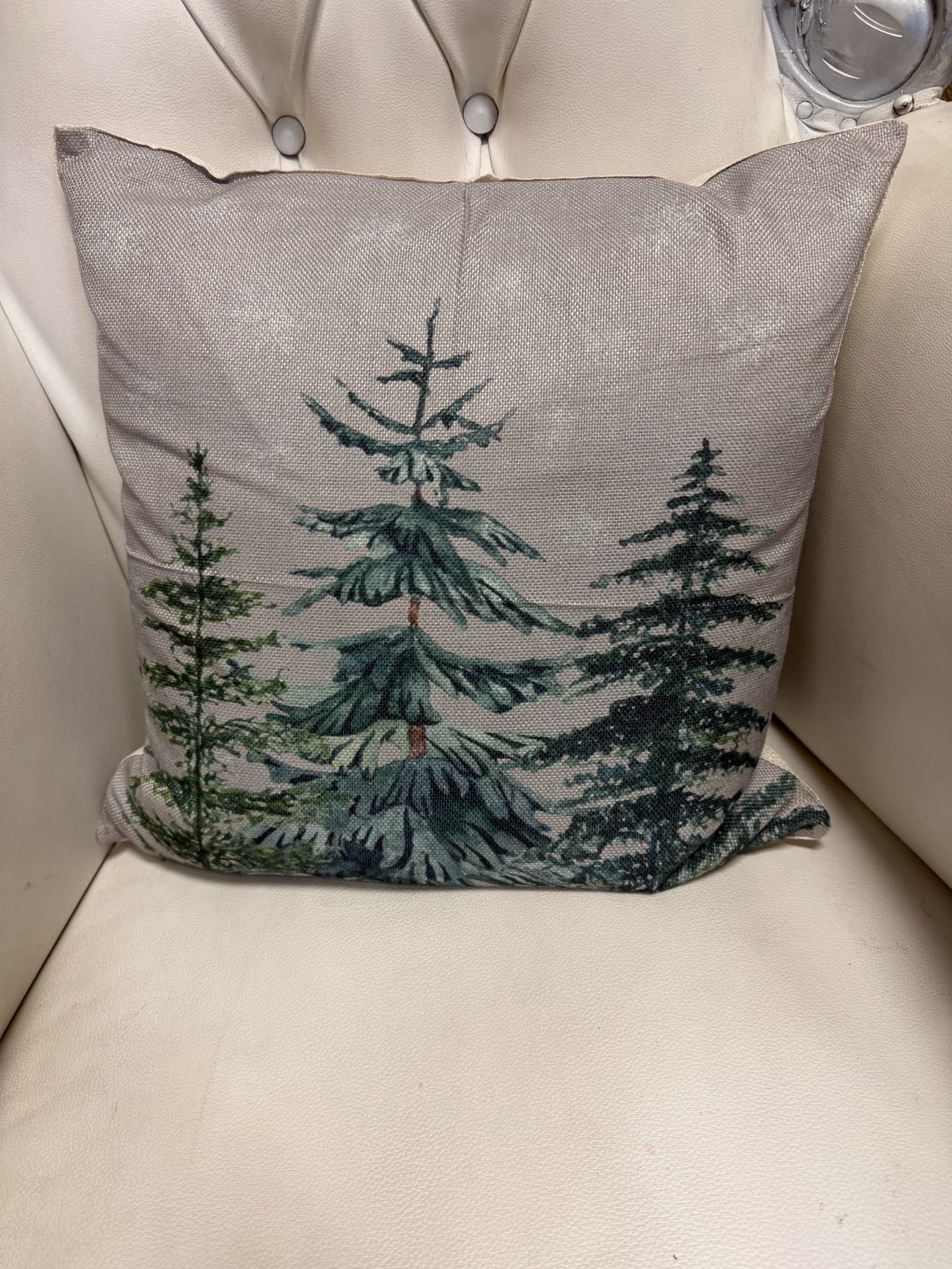 Decorative Cushion with Tree Design - Image 1