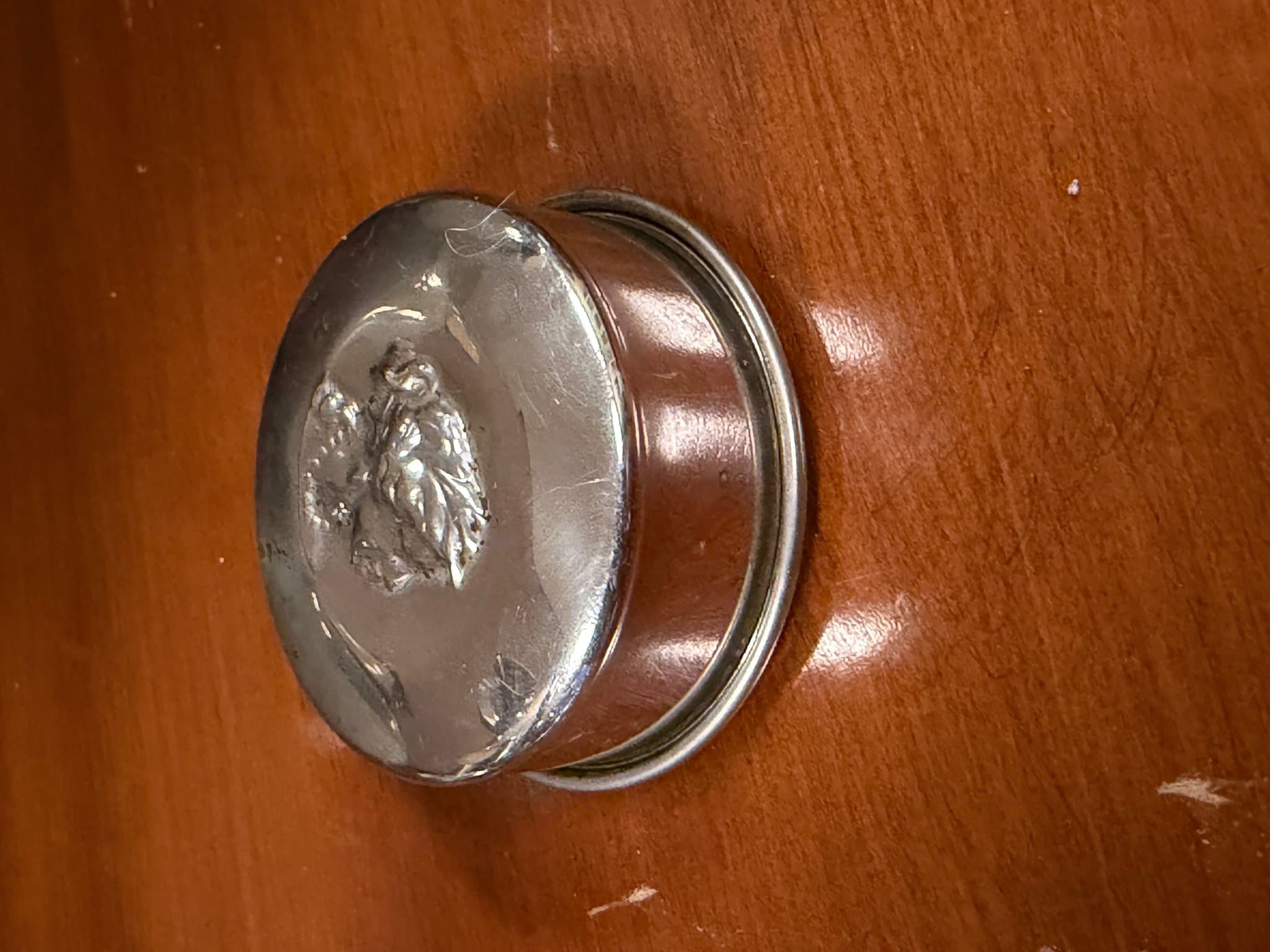 Vintage Silver Plated Trinket Box - Image 1