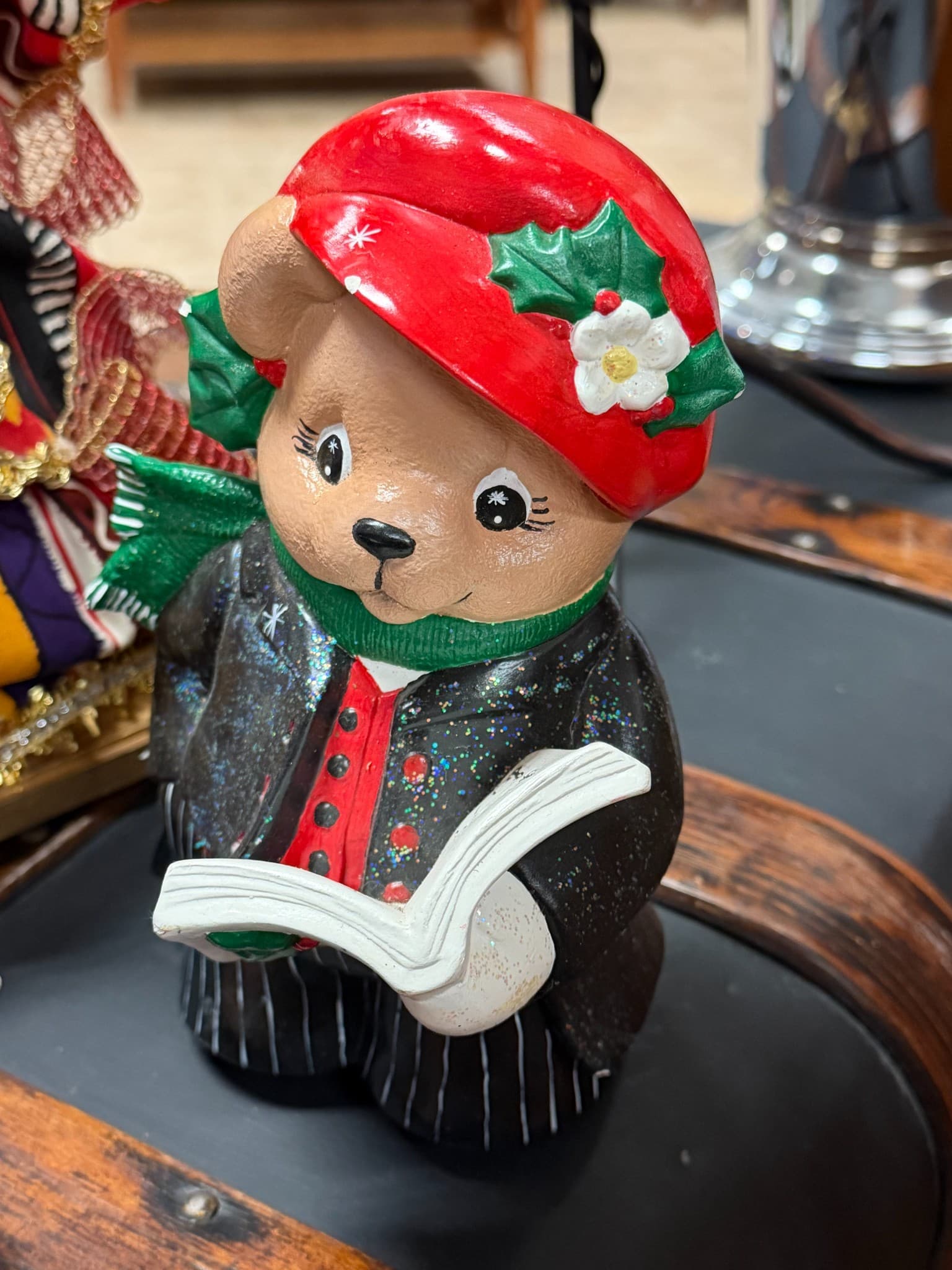 Christmas Bear Figurine - Image 1