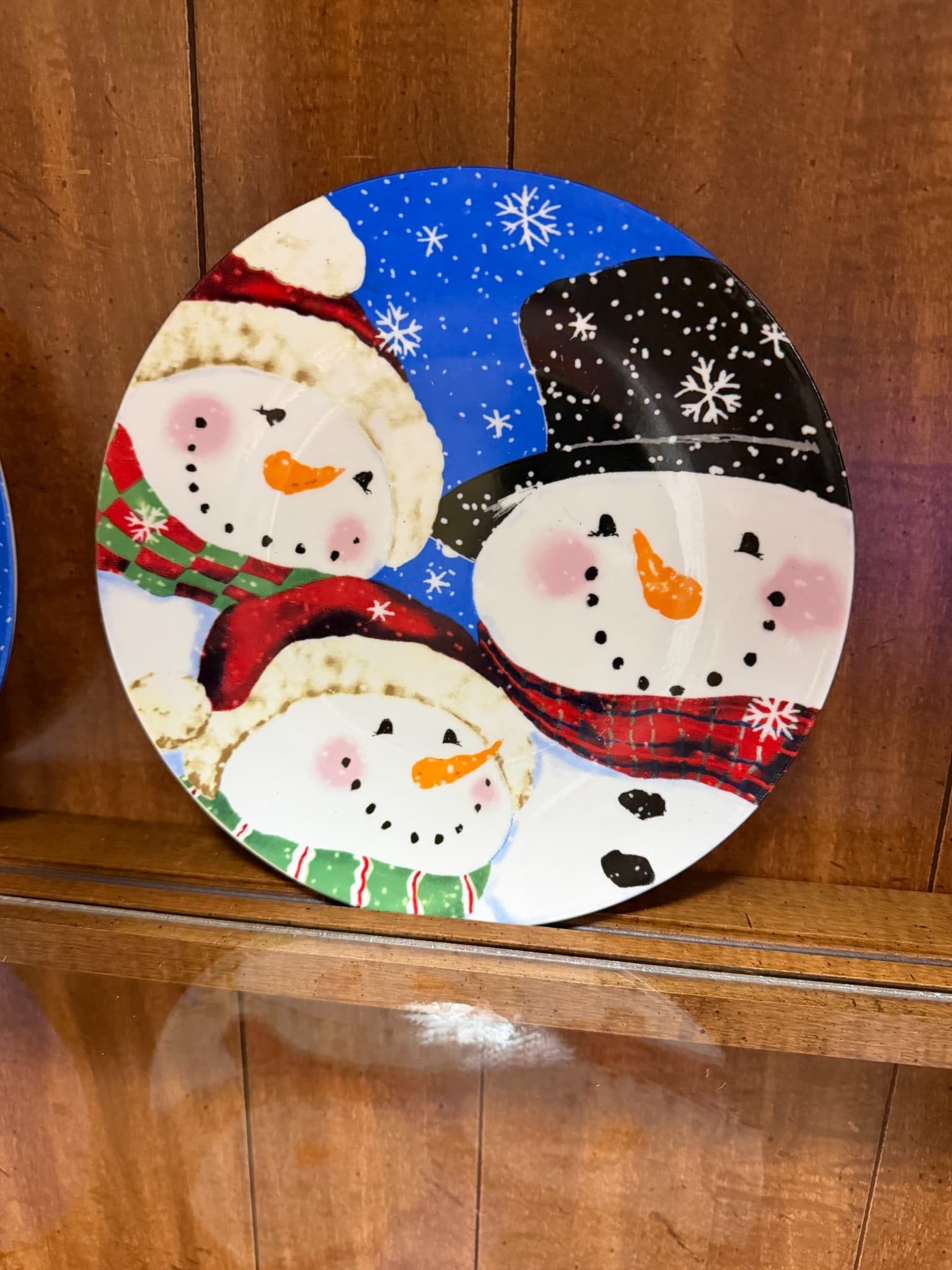 Snowman Decorative Plate - Image 1