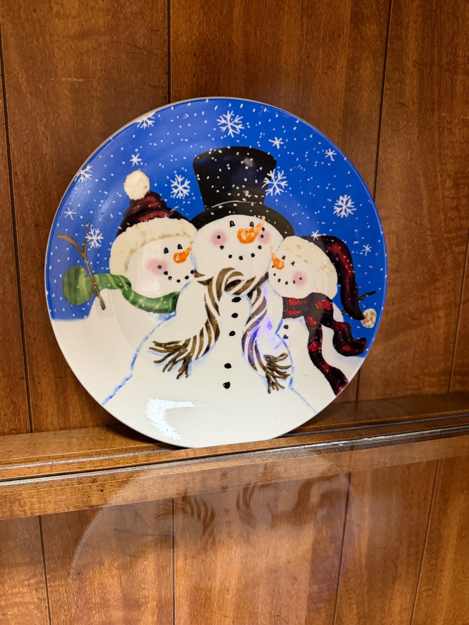 Snowman Decorative Plate - Image 1