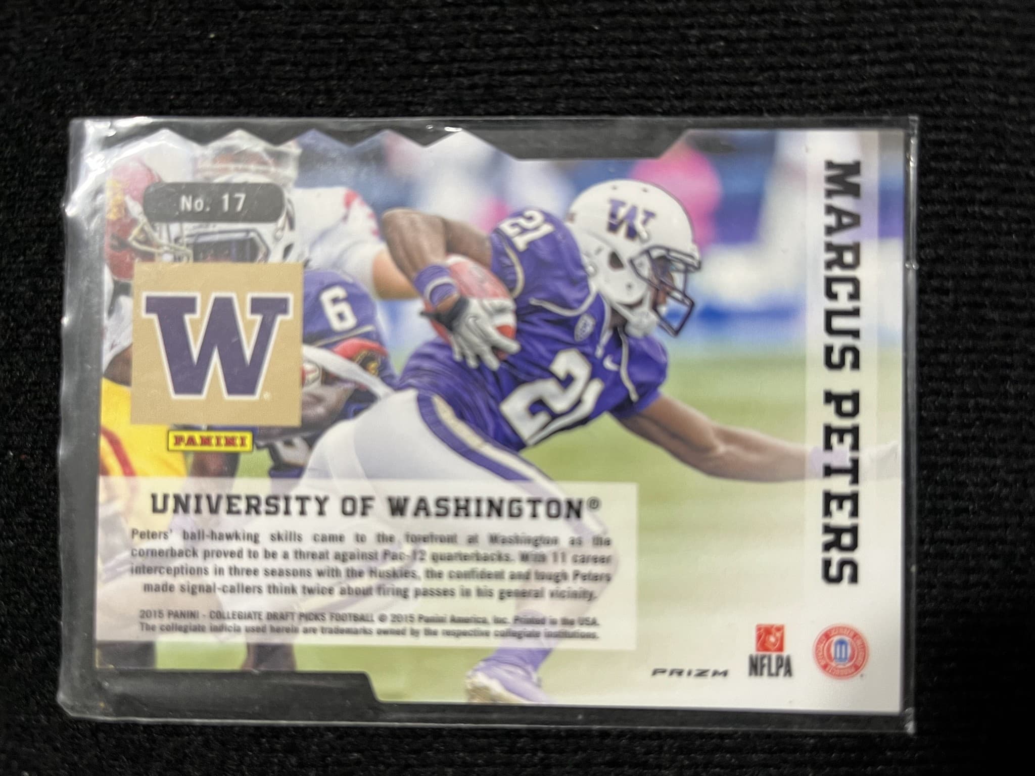 2015 Panini Marcus Peters #17 RC Prizm - Image 1