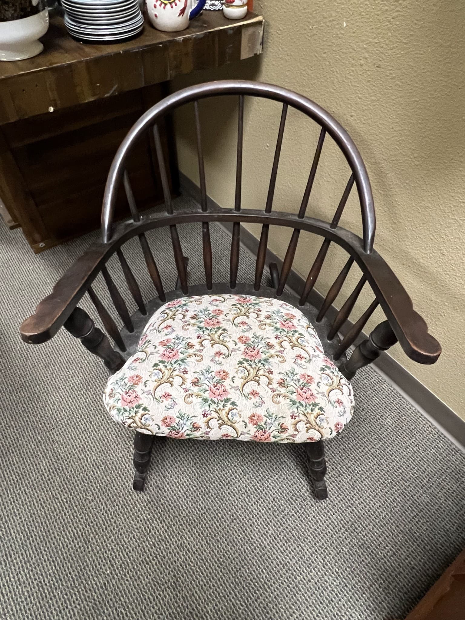 Antique Wooden Windsor Chair - Image 1
