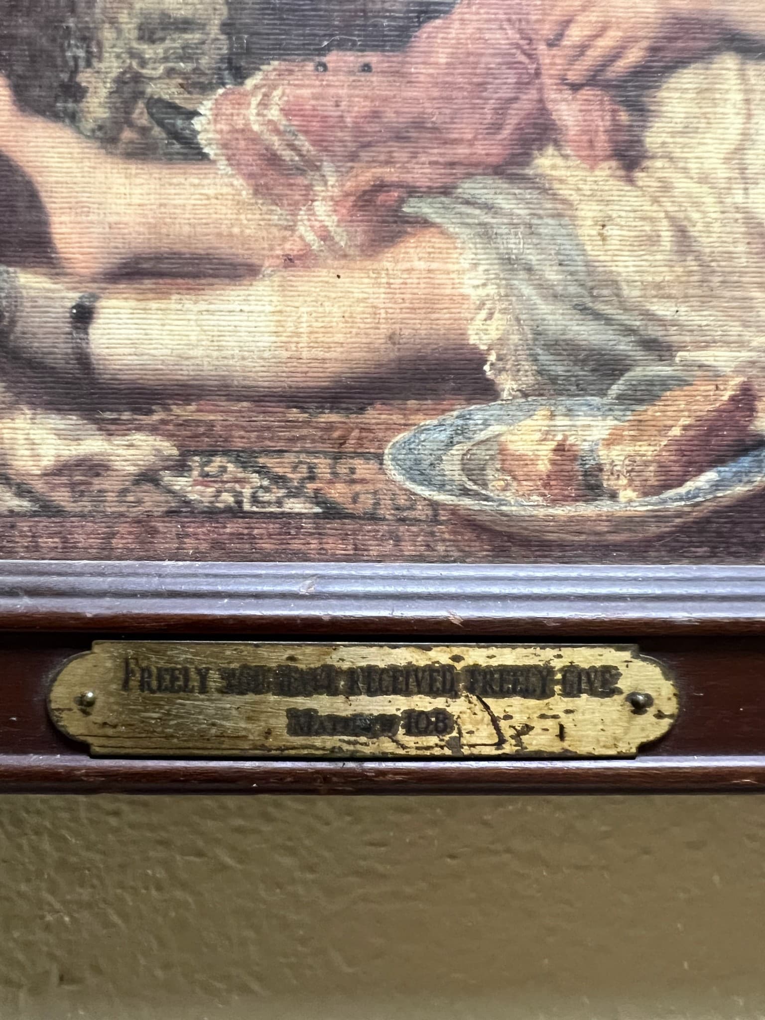 Framed Print of Child with Dog and Doll - Image 1