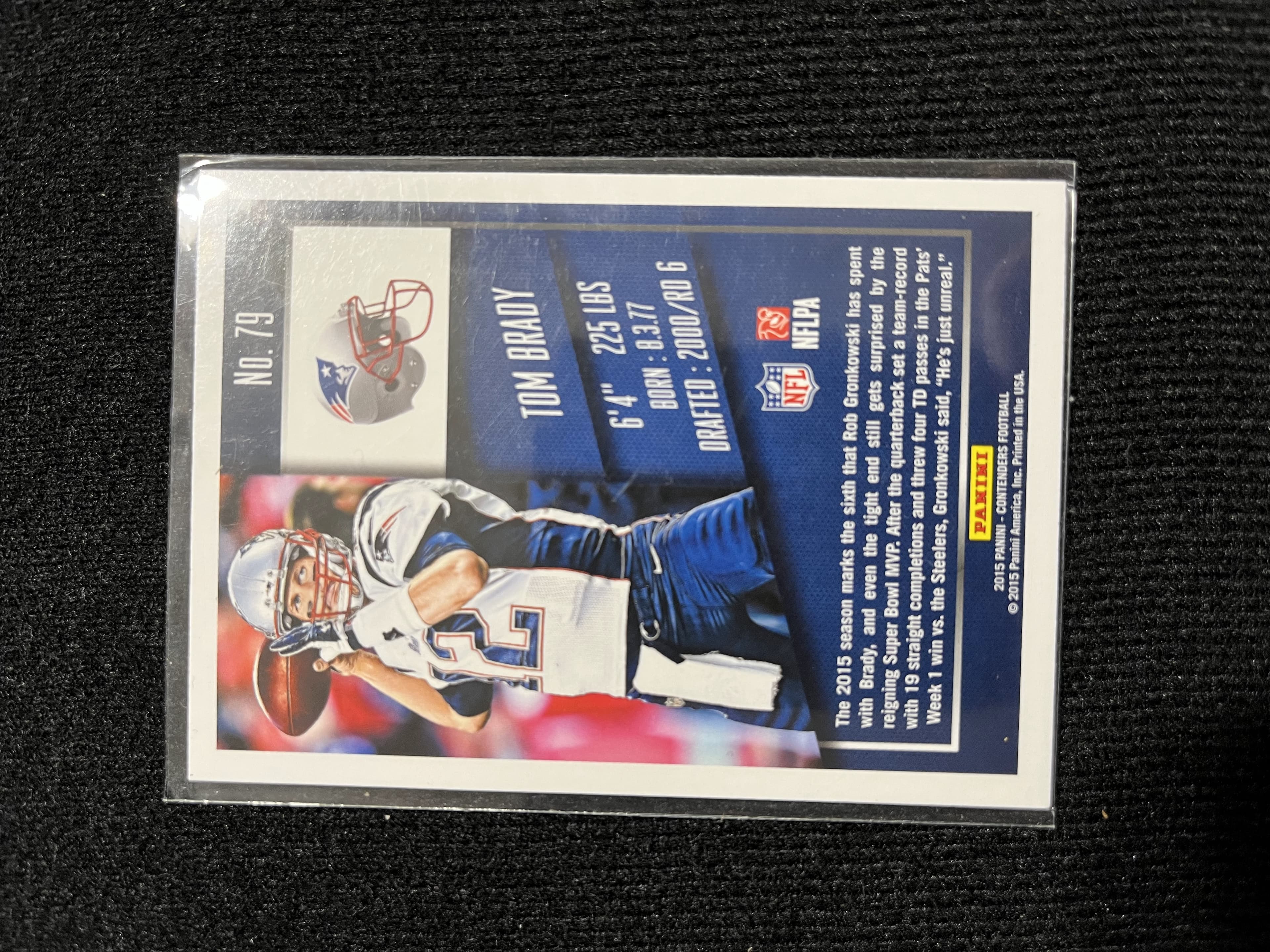 2015 Panini Contenders Tom Brady #79 - Image 1